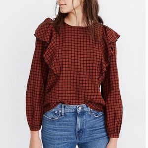 Madewell Checkered Blouse